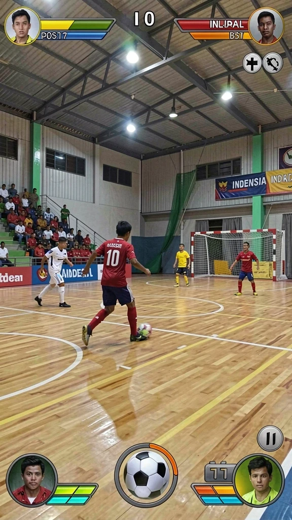 Tampilan awal game dengan UI yang menarik.