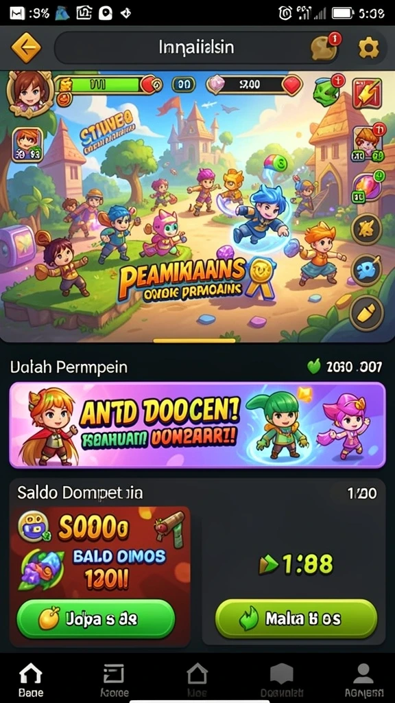 Screenshot menampilkan beragam tema slot yang menarik.