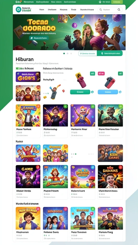 Karakter unik yang menambah keseruan bermain.