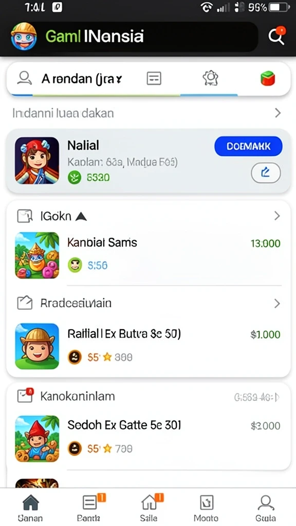 Tampilan antarmuka pengguna yang menarik dan intuitif.