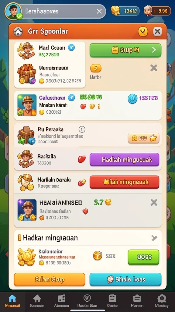 Tampilan awal permainan HOKAGE77 yang menarik.