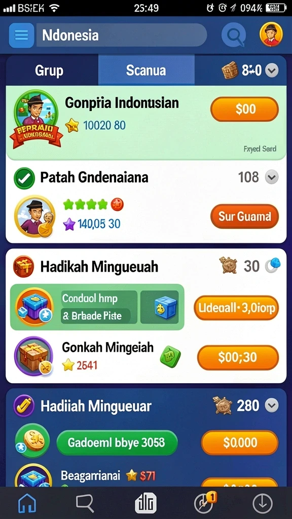 Screenshot level baru yang menantang di JARUM77.