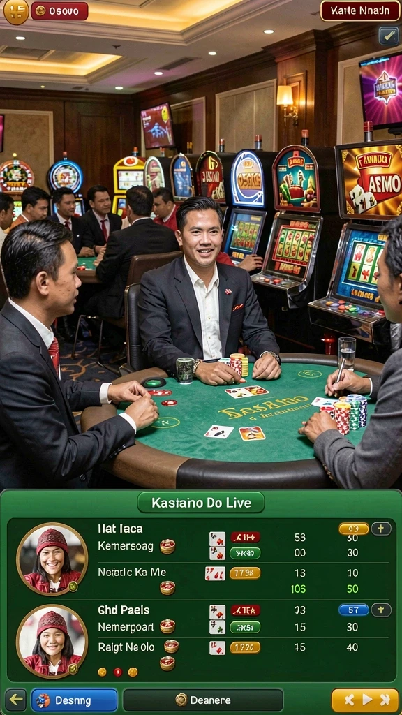 Screenshot saat permainan berlangsung dengan efek visual yang menawan.