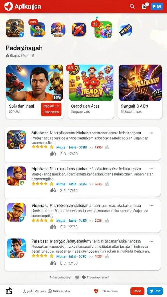 Gambaran mendetail karakter yang dapat dimainkan.