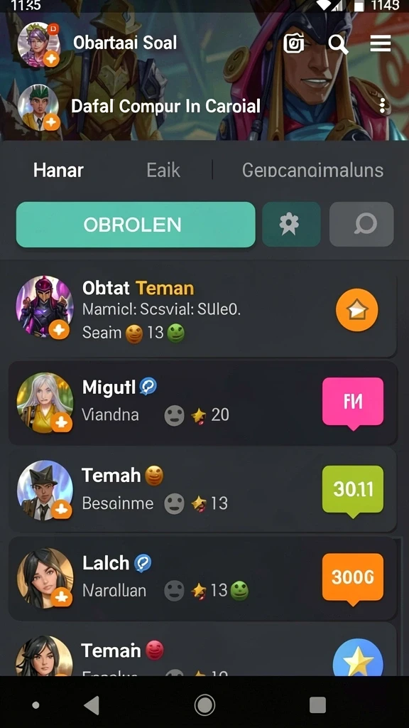 Sistem leaderboard untuk kompetisi pemain.