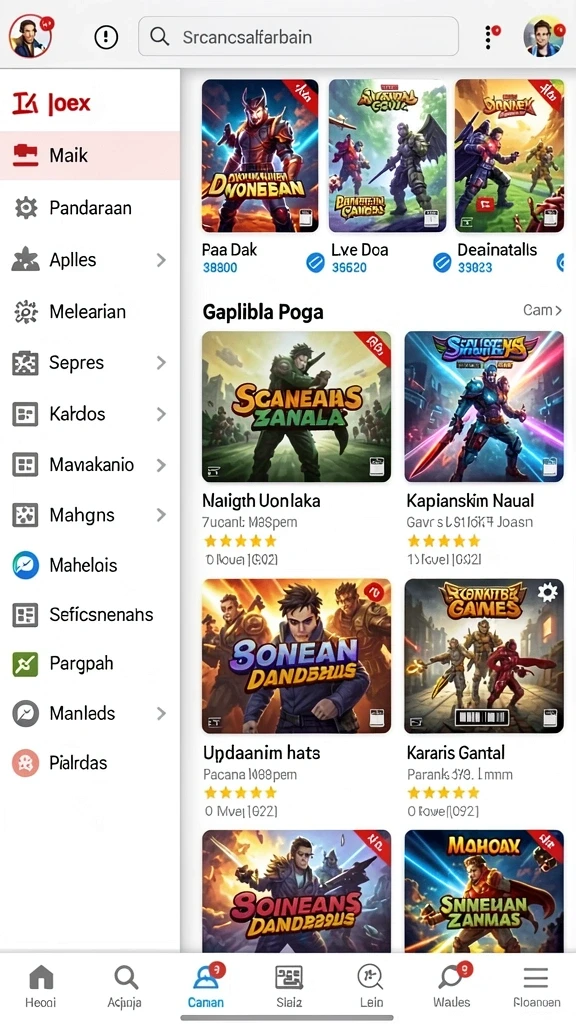 Gameplay yang seru dan menantang di setiap level.