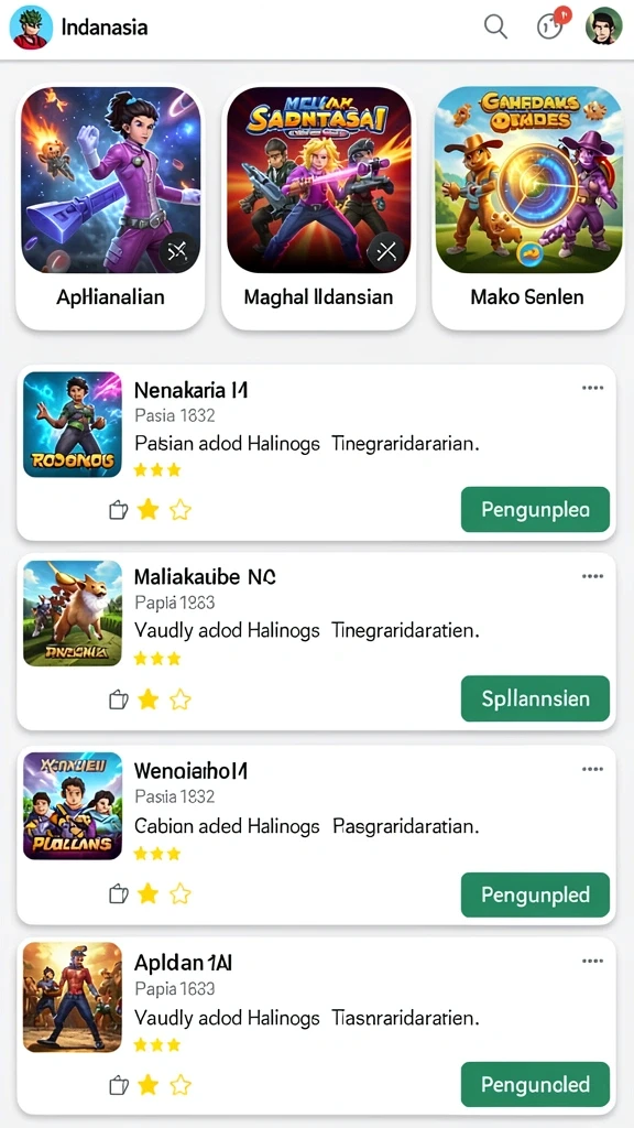 Screenshot menunjukkan fitur gameplay yang menarik.