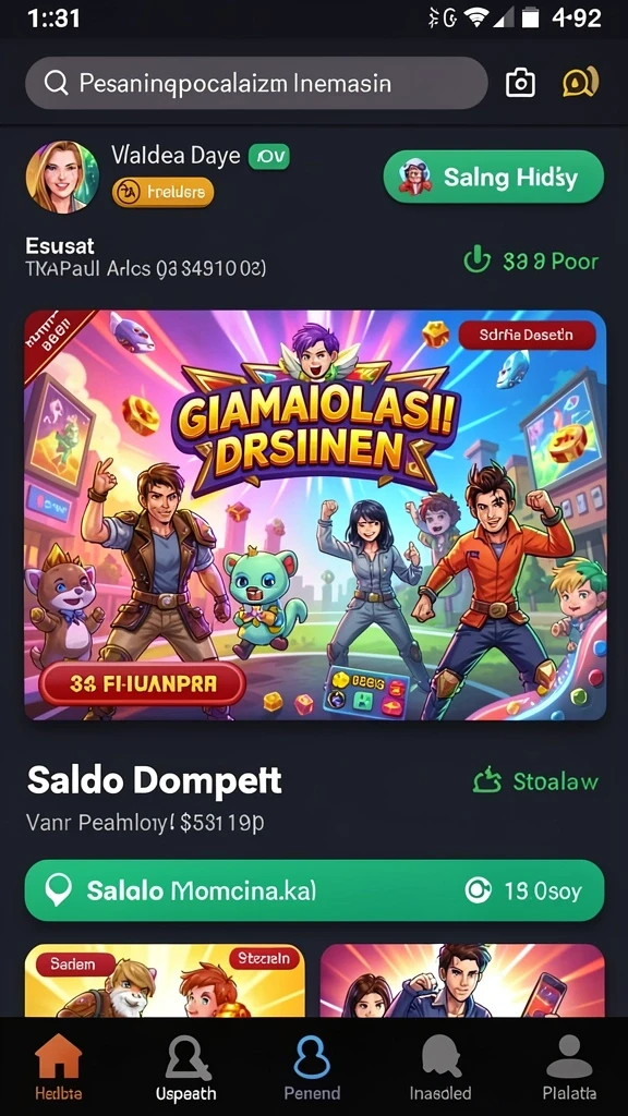 Fitur multiplayer yang memungkinkan interaksi dengan pemain lain.