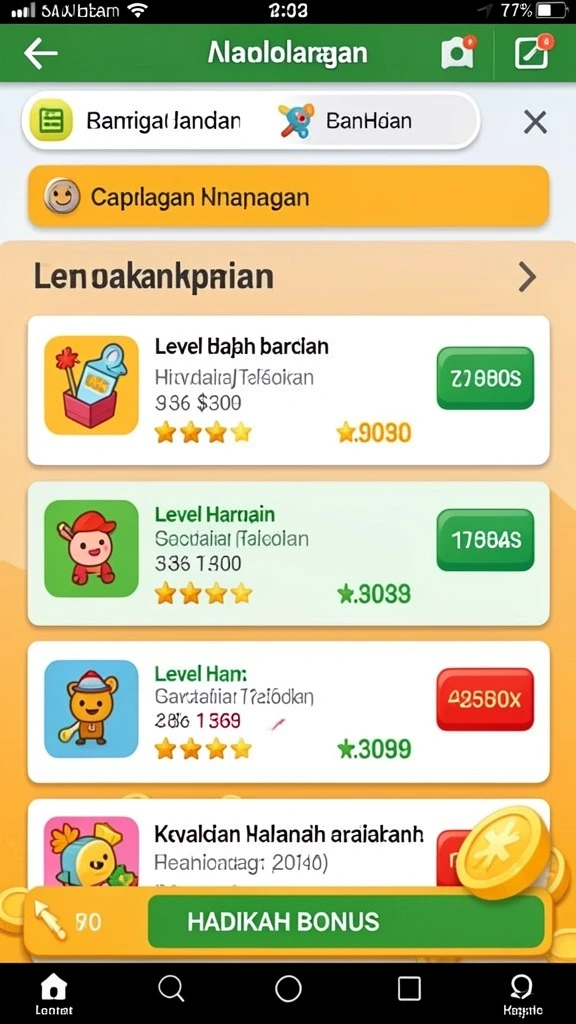 Screenshot aplikasi TERNATETOTO menampilkan antarmuka pengguna yang menarik.
