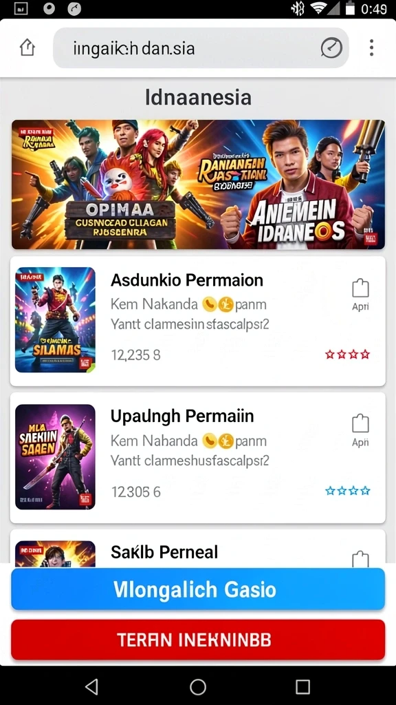 Mode multiplayer untuk permainan bersama teman.